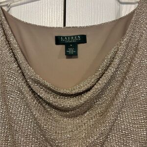 Lauren Ralph Lauren Metallic Gold Dress